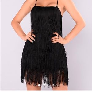 Fringe Black Dress W. TAGS!